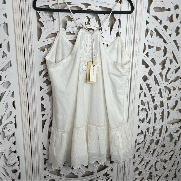 Anthropologie Let Me Be White Lace Peplum Tank NWT - Picture 6 of 10